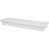 High & Mighty 2 in. H X 18 in. W X 6 in. D White Wood Floating Shelf (Pack of 2)