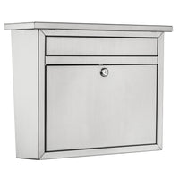 Architectural Mailboxes Maya Classic Stainless Steel Wall Mount Silver Mailbox