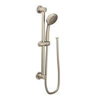 Brushed nickel eco-performance showerhead handheld shower