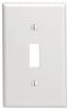 Leviton White 1 gang Nylon Toggle Wall Plate 10 pk