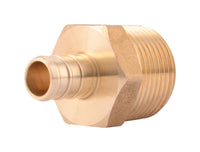 SharkBite 1/2 in. Barb X 3/4 in. D MPT Brass Pex Adapter