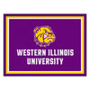 Western Illinois University 8ft. x 10 ft. Plush Area Rug