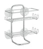 iDesign Classico 10.75 in. H X 4.5 in. W X 9 in. L Silver Shower Caddy Wall Shelf