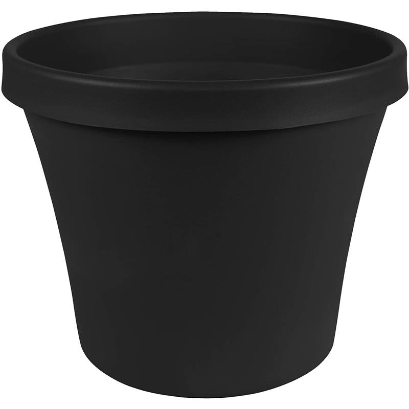 Bloem 14 in. Terra Plant Bowl Planter, Black