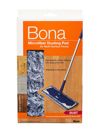 Bona Microplus 17 in. Flat Microfiber Dusting Pad 1 pk