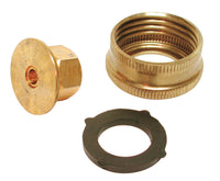 Dial 1/4 in. H Yellow Brass Garden Hose Adaptor