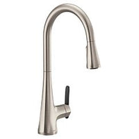 Spot resist stainless one-handle high arc pulldown kitchen faucet