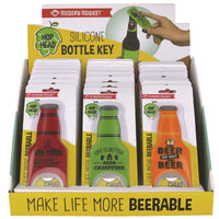 Modern Monkey Assorted Silicone Manual Bottle Opener (Pack of 24)