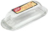 TableCraft 3 in. W x 7 in. L Clear Glass Butter Dish (Pack of 6)