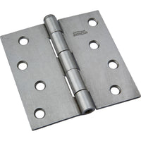 504BC 4" Removable Pin Broad Hinge - Plain Steel