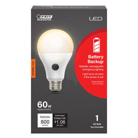 Feit LED Smart A21 E26 (Medium) LED Smart Bulb Soft White 60 Watt Equivalence 1 pk