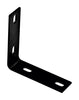 National Hardware 5.1 in. H X 1.5 in. W X 0.125 in. D Black Carbon Steel Inside/Outside Corner Brace