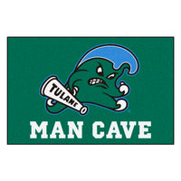 Tulane University Man Cave Rug - 19in. x 30in.