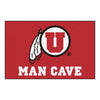 University of Utah Man Cave Rug - 19in. x 30in.