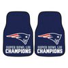 NFL - New England Patriots Super Bowl LIII Champions Carpet Car Mat Set - 2 Pieces