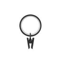 Umbra Cappa Matte Black Clip Ring 3.25 in. L (Pack of 6)