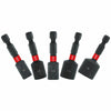 Diablo 1-7/8 in. L Black Oxide Magnetic Nut Setter Set 5 pc