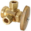 BrassCraft 1/2 in. FIP pc X 3/8 in. D Compression Brass Pipe Valve