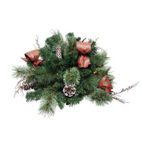 Celebrations Prelit Twig Pine Bow Urn Filler (Pack of 8)