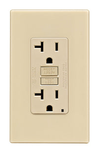 Leviton 20 amps 125 V Ivory GFCI Outlet 5-20R 1 pk