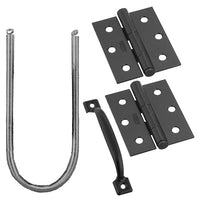 National Hardware V90 Series Galvanized Black Steel Screen/Storm Door Hardware Set 1 pk