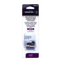 Monster Just Hook It Up Crimp-On RG6/U Coaxial Connector 2 pc