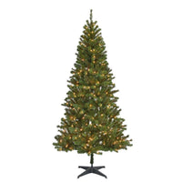 Celebrations 7-1/2 ft. Slim LED 300 lights Fir Tree Color Changing Christmas Tree