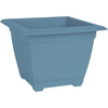 Bloem Dayton Ocean Blue Resin UV-Resistant Square Planter Box 11 H x 15 W x 15 D in.