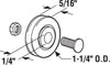 Prime-Line 1-1/4 in. D X 5/16 in. L Steel Roller Assembly 2 pk