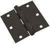 National Hardware 3-1/2 in. L Oil Rubbed Bronze Door Hinge 3 pk