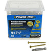 Hillman Power Pro No. 9 X 2-1/2 in. L Star Flat Head Premium Deck Screws 5 lb 501 pk