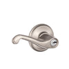 Schlage Flair Satin Nickel Entry Lockset 1-3/4 in.