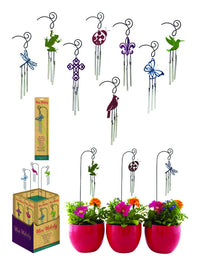 Meadow Creek Assorted Iron 16 in. Mini Wind Chime (Pack of 32).