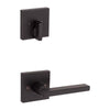 Kwikset San Clemente Matte Black Handleset Right Handed