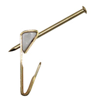 Ook OOK ReadyNail Brass-Plated Conventional Picture Hook 10 lb 6 pk