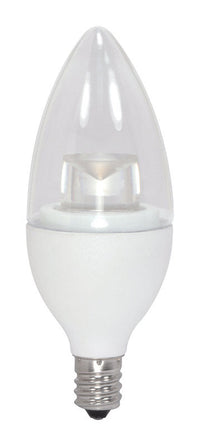 Satco Decorative LED B11 E12 (Candelabra) LED Bulb Warm White 40 Watt Equivalence 1 pk