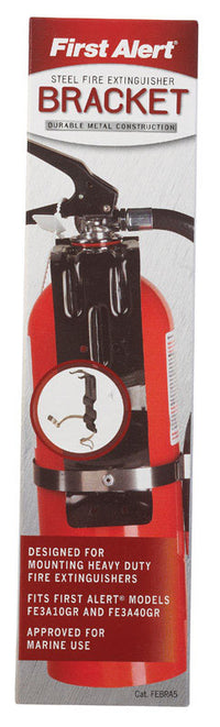 First Alert Black Steel Fire Extinguisher Bracket 3.5 in. L 5 lb