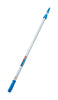 Unger Connect & Clean Telescoping 4-8 ft. L X 1 in. D Aluminum Extension Pole Silver/Blue