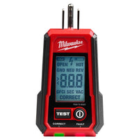 Milwaukee LCD Receptacle Tester 1 pk