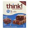 Think! Thin Brownie Crunch High Protein Bars - Case of 6 - 5/2.1 OZ