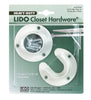 Lido 1-5/16 in. D Powder Coated Steel Closet Flange Set