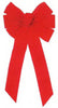 Holiday Trims Christmas Bow Bow Red Glitter Velvet 12 inch (Pack of 12)