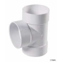 NDS Schedule 35 4 in. Hub each X 4 in. D Hub PVC Straight Tee 1 pk