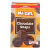 Midel Cookies - Chocolate Snaps - Case of 8 - 10 oz