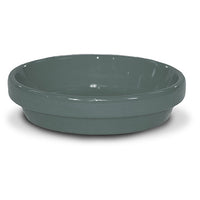 Saucer, Gray Ceramic, 3.75 x .5-In.