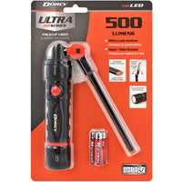 Dorcy Ultra HD Series 500 lm Black/Red LED C.O.B. Work Light AAA Battery