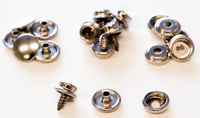 Lord & Hodge 1110A Brass Nickel Plated Screw Stud Snap Fastener Refills 6 Count