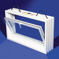 Duo-Corp  PNP Hopper  White  Glass/Vinyl  Window  20 in. W x 31-7/8 in. L 1 pk