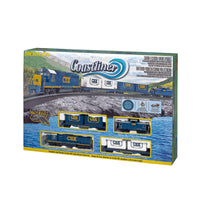 Bachmann Coastliner Train Set Metal/Plastic Multicolored 18 pc.