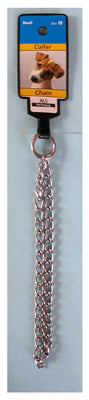 Dog Collar, Medium Weight Chain, Small, 16-In.